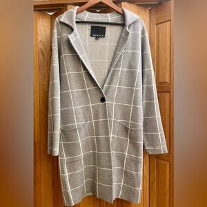 Novelti Gray Women's Long Cardigan Sweater